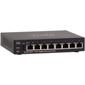 8-Port Gigabit PoE Smart Switch CISCO SG250-08HP-K9-EU