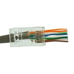 Đầu nối RJ45 Cat.5e/Cat.6 dạng xuyên thấu DINTEK (1501-88060)